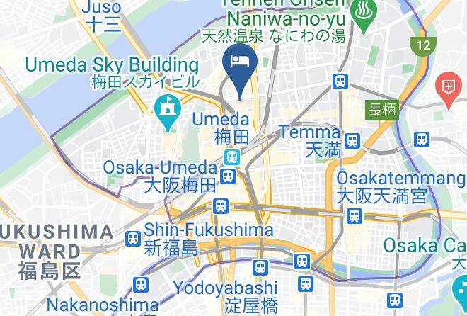 Osaka City Kita Ward - Hotel Hankyu International Maps
