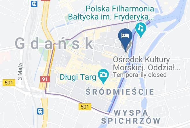 Gdansk - Hotel Hanza Maps