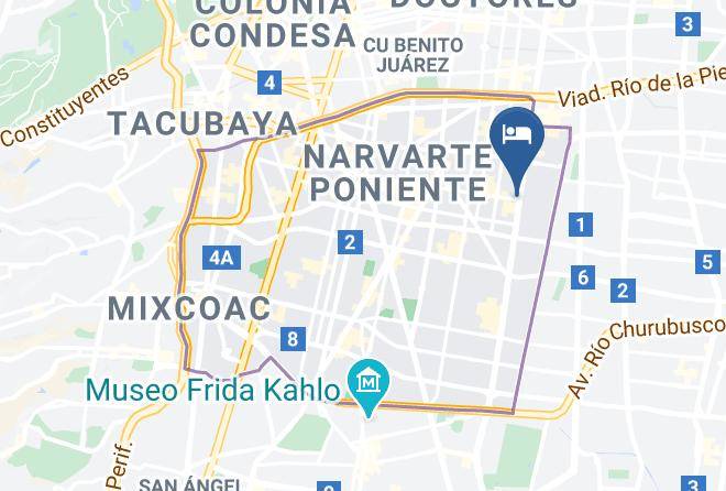 Benito Juarez - Hotel Harare Maps