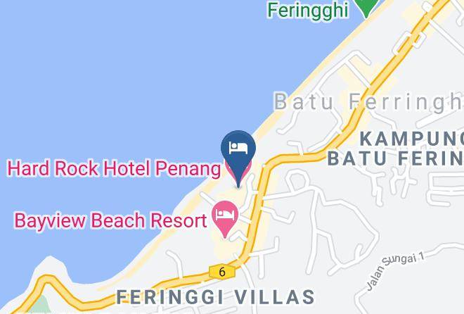 Hard Rock Hotel Penang Map