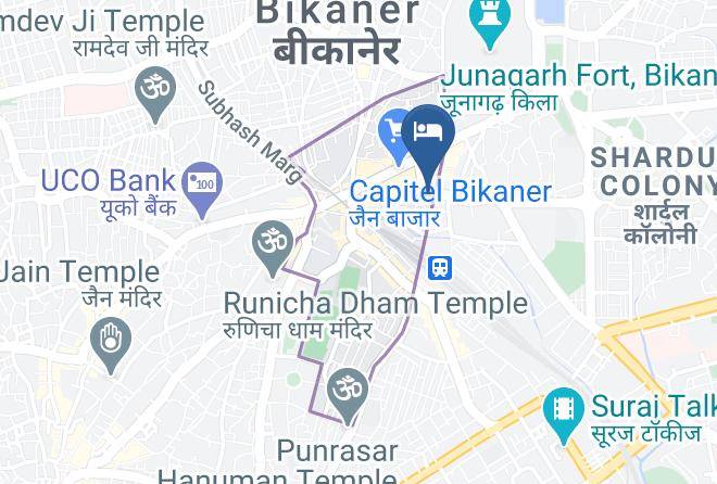 Bikaner - Hotel Hari Bhawan Palace Bikaner Maps
