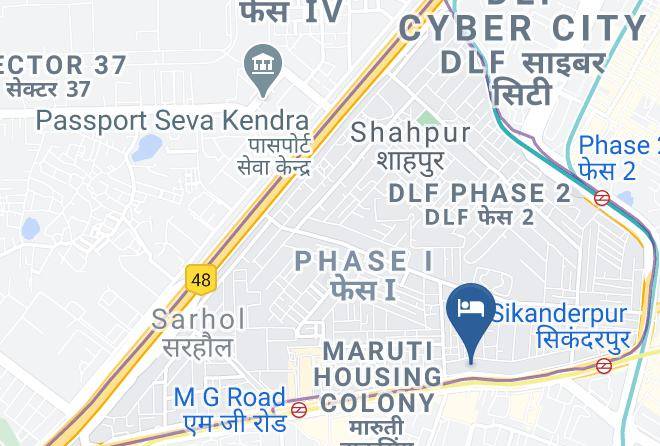 Hotel Haris Mg Road Gurugram Map