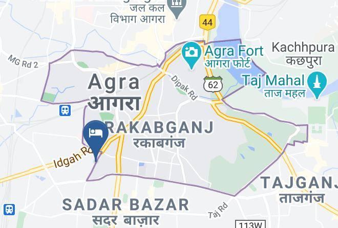 Agra - Hotel Harish Palace Maps