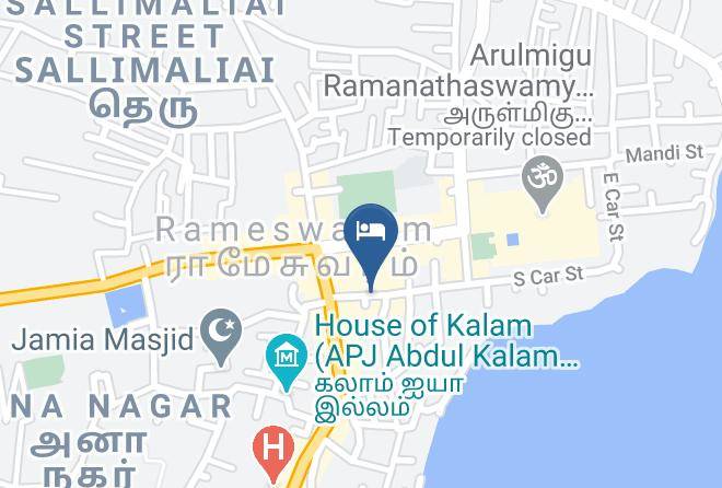 Rameshwaram - Hotel Harish Maps
