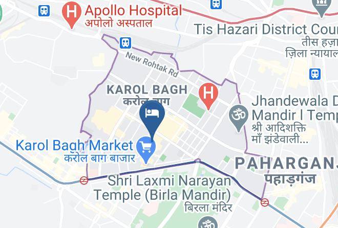 Karol Bagh - Hotel Harjas Palace Maps