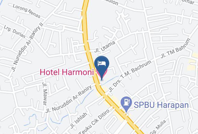 Kota Langsa - Hotel Harmoni Maps