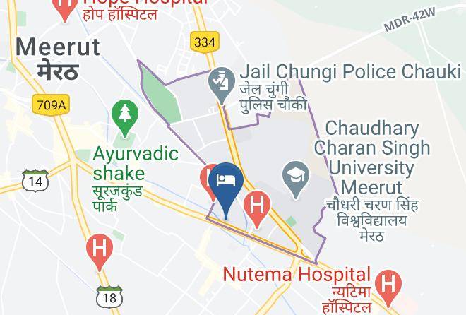 Meerut - Hotel Harmony Inn Maps
