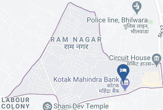 Bhilwara - Hotel Harsh Palace Maps