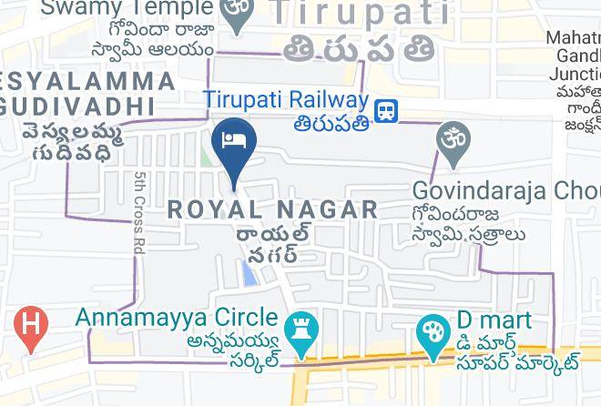 Tirupati - Hotel Harsha Residency Maps