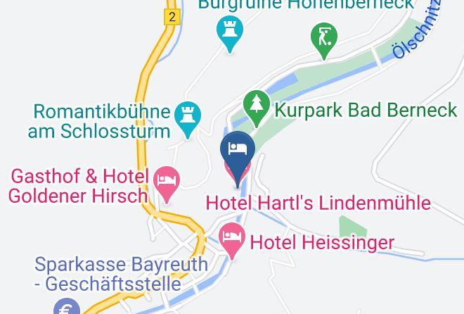 Bayreuth - Hotel Hartl's Lindenmuhle Maps