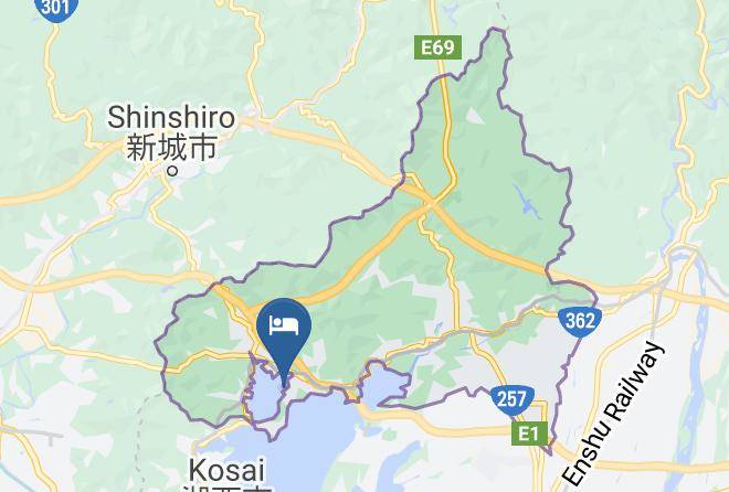 Hamamatsu City Kita Ward - Hotel Harvest Hamanako Maps
