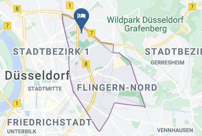 Dusseldorf - Hotel Haus Am Zoo Maps