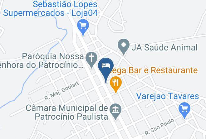 Patrocinio Paulista - Hotel Havai Maps