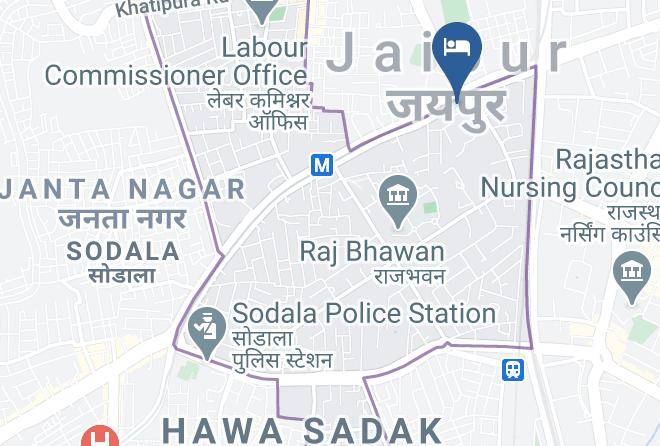 Jaipur - Hotel Hawa Mahal Maps