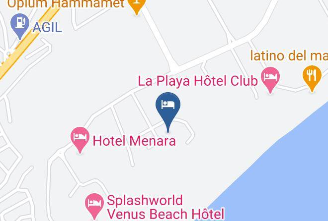 Tunisia - Hotel Hawaii Beach Club Maps