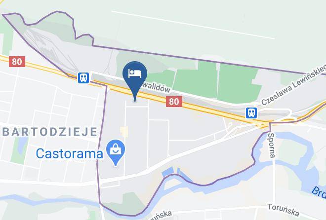 Bydgoszcz - Hotel Hawana Maps