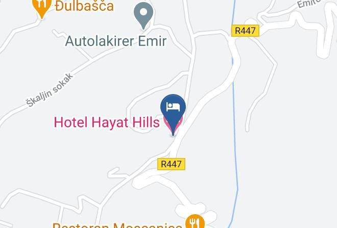 Hotel Hayat Hills Map