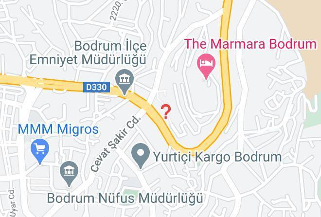 Bodrum - Hotel Hazal Maps