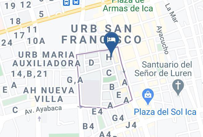 Ica - Hotel Hechizo Maps
