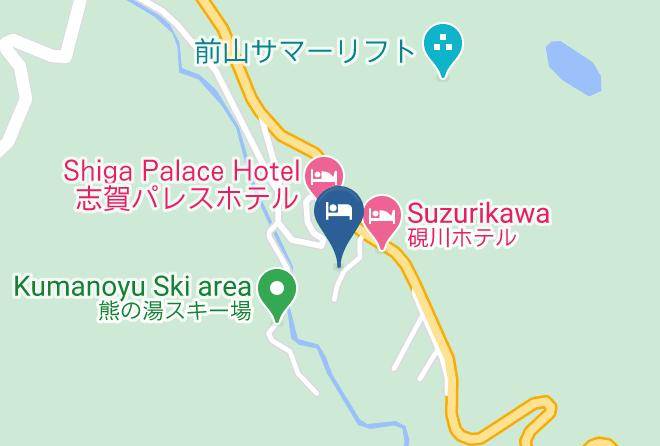 Yamanouchi Townshimotakai District - Hotel Heights Shiga Kogen Maps