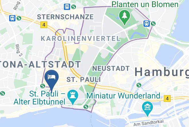 Stadt Hamburg - Hotel Heimat St Pauli Maps