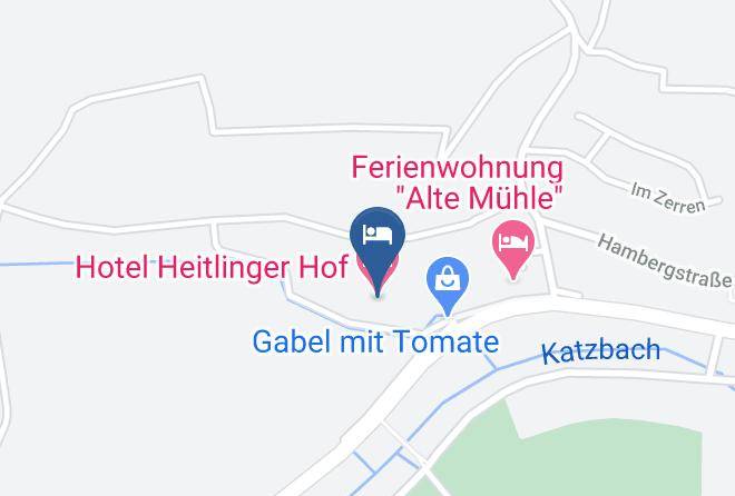 Karlsruhe - Hotel Heitlinger Hof Maps