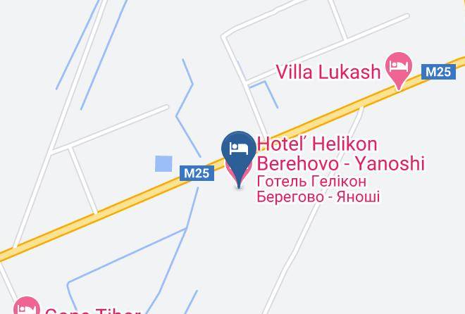 Hotel Helikon Berehovo Yanoshi Map