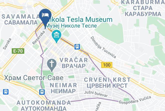 Belgrade City - Hotel Helvetia Maps
