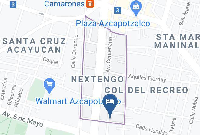 Azcapotzalco - Hotel Heraldo Maps