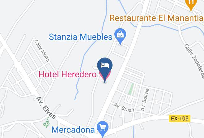Badajoz - Hotel Heredero Maps