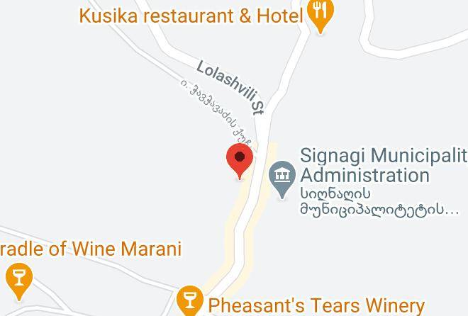 Signagi - Hotel Herio Maps