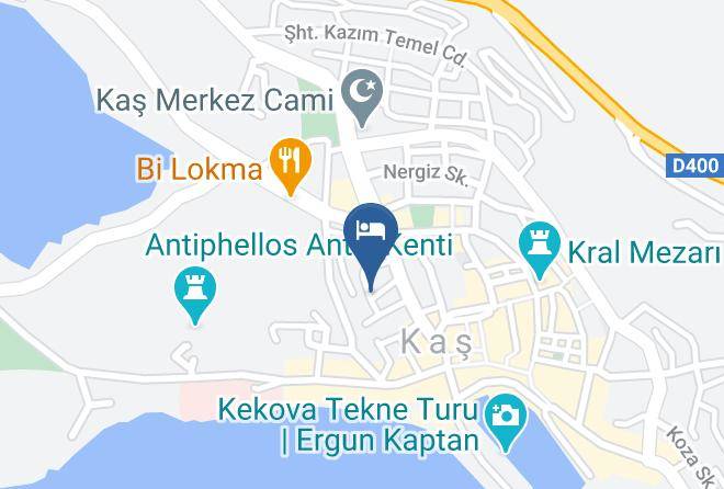 Kas - Hermes Pansiyon Maps