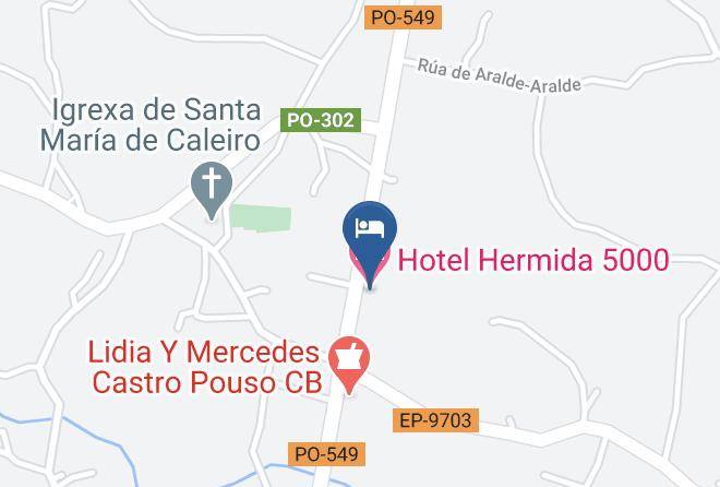 Pontevedra - Hotel Hermida 5000 Maps