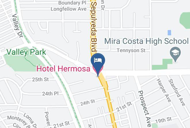 Los Angeles - Hotel Hermosa Maps