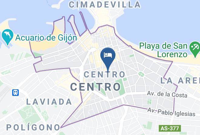 Asturias - Hotel Hernan Cortes Maps