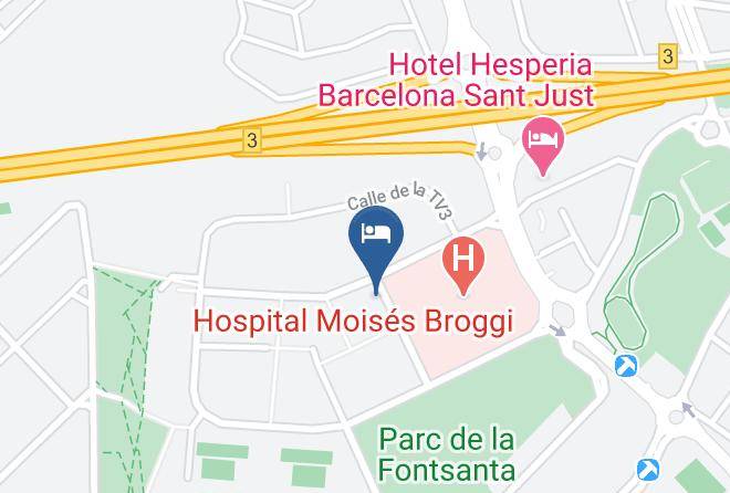 Barcelona - Hotel Hesperia Sant Joan Maps