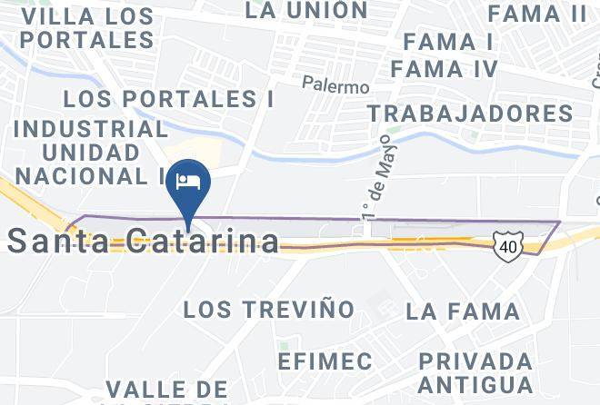 Santa Catarina - Hotel Hi Santa Catarina Monterrey Maps