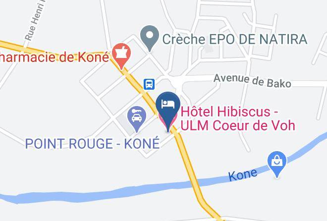 Kone - Hotel Hibiscus Ulm Coeur De Voh Maps