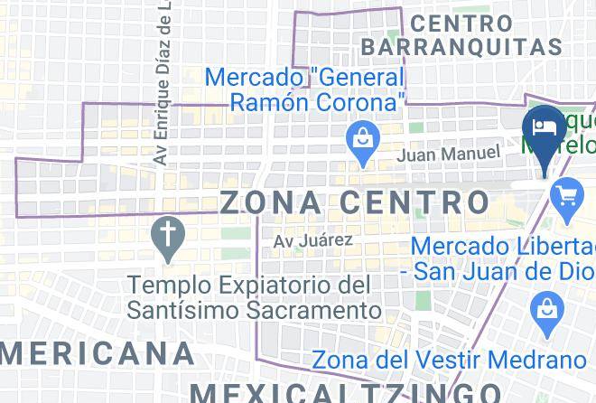 Guadalajara - Hotel Hidalgo Maps