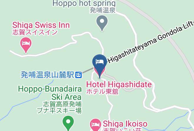 Yamanouchi Townshimotakai District - Hotel Higashidate Maps