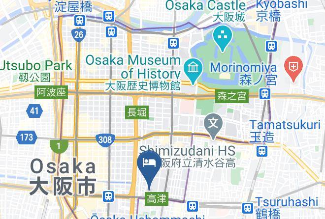 Osaka City Chuo Ward - Hotel Hills Maps