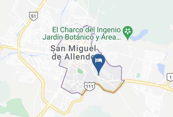 San Miguel De Allende - Hotel Hilo Rojo Boutique Maps