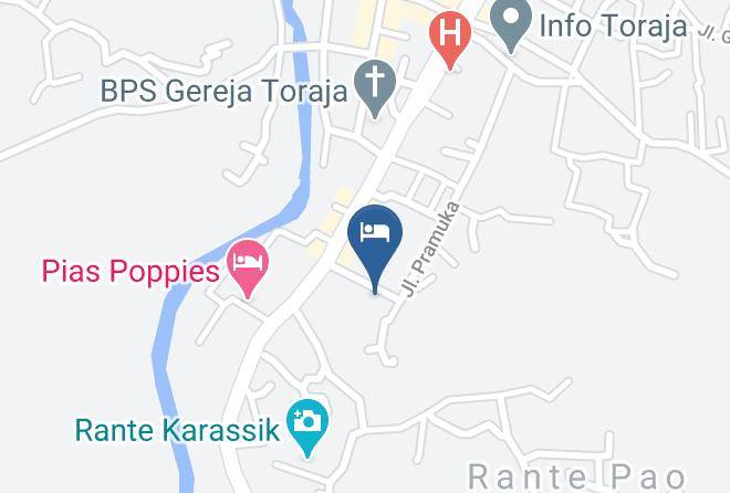 Tana Toraja Regency - Hotel Hiltra Rantepao Maps