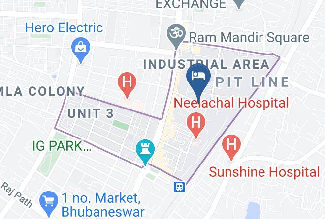Bhubaneshwar - Hotel Hindusthan International Bhubaneswar Maps