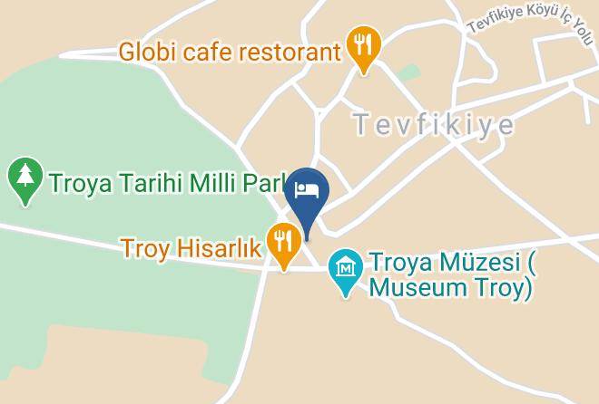 Canakkale Tevfikiye - Hisarlik Hotel Maps