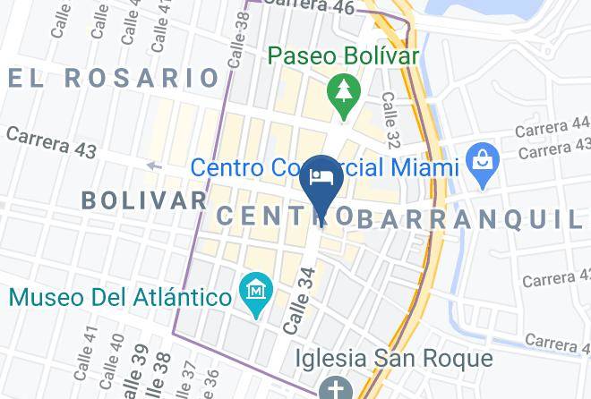 Barranquilla - Hotel Hispanoamericano Maps
