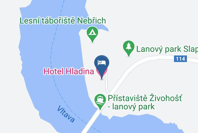 Benesov - Hotel Hladina Maps