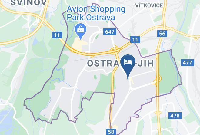 Ostrava - Hotel Hlubina Maps