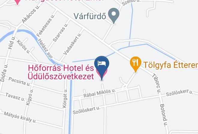Gyula - Hotel Hoforras Maps