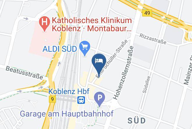Coblenz - Hotel Hohenstaufen Koblenz Maps